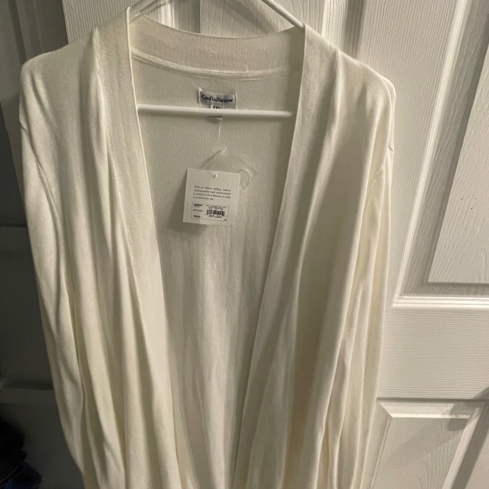 Croft & Barrow Off-White Knit Sweater